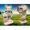 stone mickey mouse mail box in home and garden